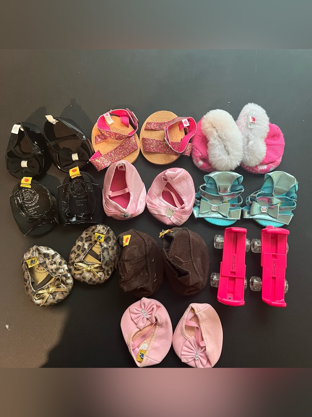 Build-A-Bear Assorted Doll Shoes and skates-10 pair